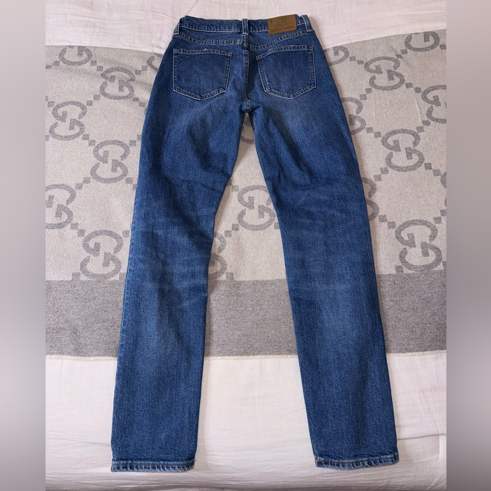 Denim Forum Yoko High Rise Slim Indigo Slim Jeans, 25 - Picture 9 of 11